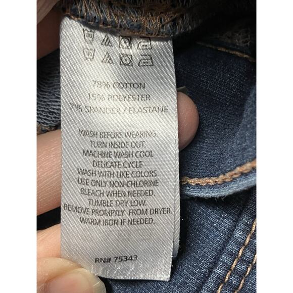 Tommy Bahama Skinny Jeans Girls Sz 12 Jeggins 2 Pairs - Med Wash/Dark Wash - Picture 13 of 14